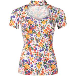 Top - Blutsgeschwister - Wit/Multicolour - Maat XS