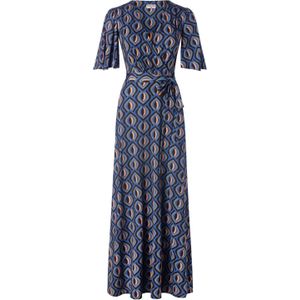 Maxi jurk - Vintage Chic for Topvintage (Blauw/Multicolour)