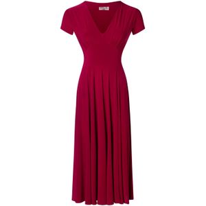 Effen jurk - Vintage Chic for Topvintage (Rood)