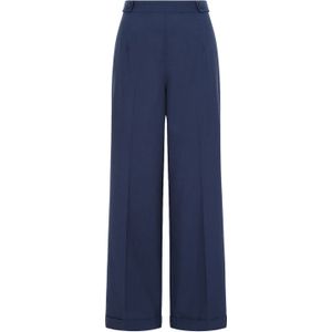 Pantalon dames - Banned Retro - Blauw/Donkerblauw - Maat L
