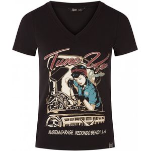 T-shirt - Queen Kerosin (Zwart/Multicolour)