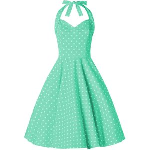 Swing jurk - Topvintage Boutique Collection - Groen - Maat 4XL