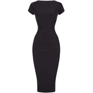 Strakke jurk - Vintage Chic for Topvintage - Zwart - Maat 18