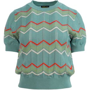 Trui dames - LaLamour - Blauw - Maat XXL