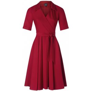 Swing jurk - Glamour Bunny Business Babe (Rood)