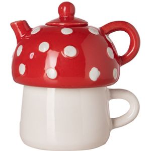 Home & Lifestyle - Sass & Belle - Rood/Creme - Maat One size