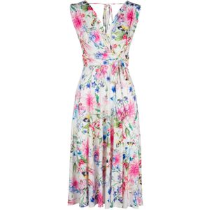 Swing jurk - Vintage Chic for Topvintage - Wit/Multicolour - Maat 14