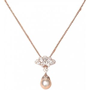 Ketting - Lovely (Wit/Zilver)