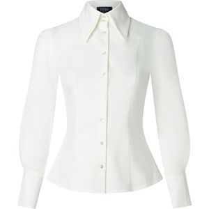 Blouse dames - Femkit - Creme - Maat 36