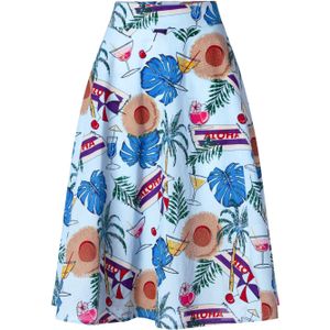 Swing rok - Banned Retro (Blauw/Multicolour)