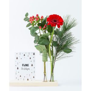 Brievenbus kaarthouder Fijne Kerst-Brievenbuspakket