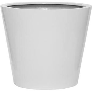 Pottery Pots Essential Bucket ronde plantenbak glanzend wit-S (ø 50 x 40 H)