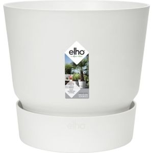 Elho greenville rond wit  40 cm (hoogte 37 cm)