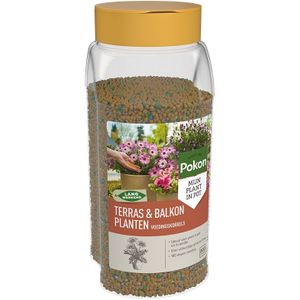 Pokon Terras- en Balkon Langwerkend Voedingkorrels  800 gram