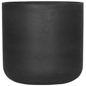 Pottery Pots Rough Charlie ronde plantenbak zwart-XXL (ø 44 x 43 H)