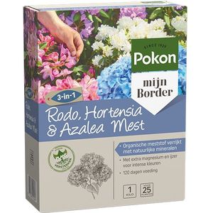 Pokon Hortensia, Rodo & Azalea Mest  1 kg (voor 25 planten)