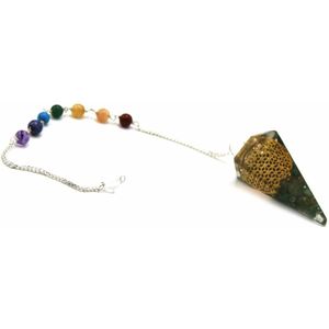 Orgoniet Chakra pendel Levensbloem