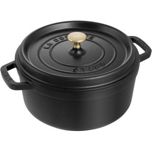 Staub Cocotte, Pan + steelpan, Zwart