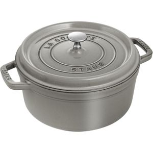 Staub Cocotte/Braadpan 26 cm - 5 L - Matzwart Email - Gietijzer