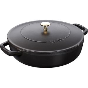 Staub Hapjespan Chistera Zwart - ø 28 cm / 3.7 Liter