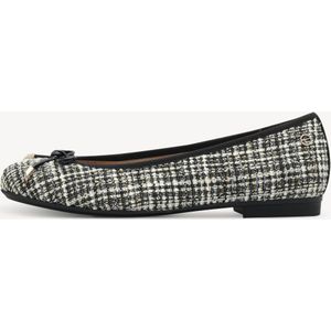 TAMARIS - Comfortabele Ballerina's - Zwart - Leer