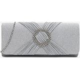 Clutch zilver - one size