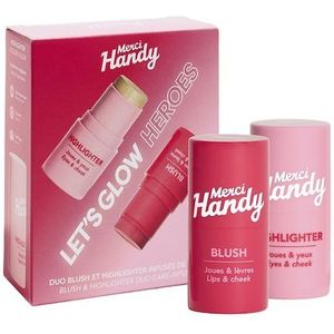 Merci Handy - Let's Glow Heroes Kit - Highlighter + Rouge - let's Glow Heroes Kit