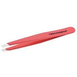 Tweezerman - Slant Tweezer - Schräge Pinzette, Geranium - tweezer Fashion Color Slant