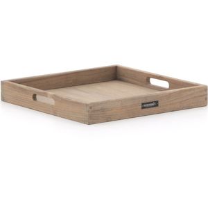 ROUGH-X dienblad 50x50cm , Old Teak Greywash ,  hout  ,