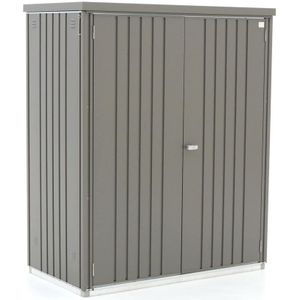 Biohort Tuinkast 155x83x182,5cm (Incl. bodemplaat en frame) , Grijs - Antraciet , Verzinkt Staal , 155x83cm