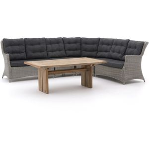 Intenso Milano/ROUGH-L dining loungeset 5-delig , Grijs - Antraciet ,  Wicker  , 310x250cm