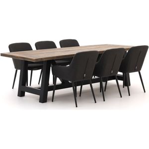 Il Tempo Barzio/Bresimo 260cm dining tuinset 7-delig , Grijs - Antraciet ,  Aluminium  ,