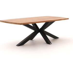 Bellagio Induno Deens Ovaal dining tuintafel 220x110cm , Natural Teak ,  Aluminium  , 220x110cm