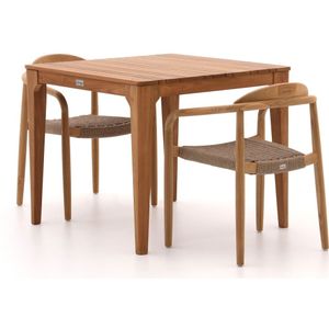 Bellagio Berbaro/Bruca 90cm dining tuinset 3-delig stapelbaar , Natural Teak ,  hout  ,