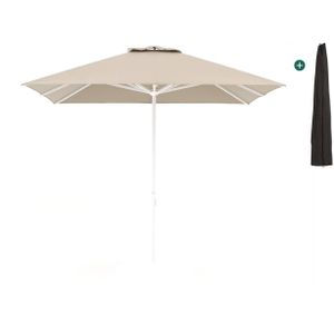 Shadowline Cuba parasol 300x300cm , Wit - Ecru ,  Aluminium  , 300x300cm