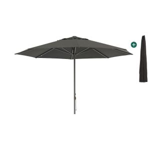 Shadowline Cuba parasol ø 350cm , Grijs - Antraciet,Zwart ,  Aluminium  , 350cm