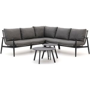 Bellagio Pizzoli/Bovezzo hoek loungeset 5-delig , Grijs - Antraciet ,  Aluminium  , 223x223cm