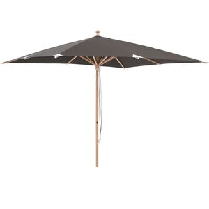 Glatz Piazzino parasol 300x300cm , Grijs - Antraciet ,  Hout  , 300x300cm