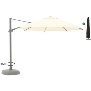 Shadowline Austin zweefparasol ø 350cm , Wit - Ecru ,  Aluminium  , 350cm