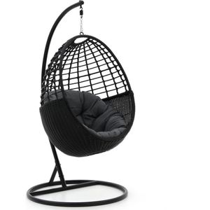 Manifesto Rovio hangstoel met standaard , Grijs - Antraciet,Zwart ,  Aluminium  ,