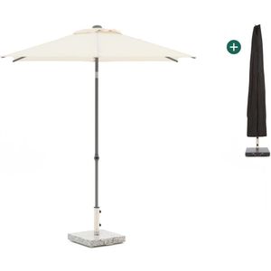 Shadowline Push-up parasol 210x150cm , Wit - Ecru ,  Aluminium  , 210x150cm