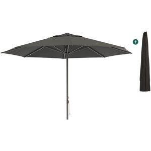 Shadowline Cuba parasol ø 400cm , Grijs - Antraciet,Zwart ,  Aluminium  , 400cm