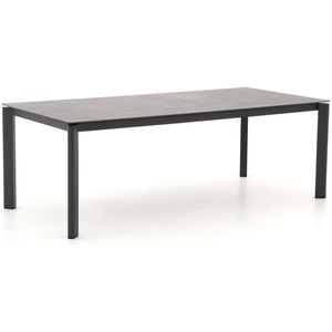 Bellagio Isolo dining tuintafel uitschuifbaar 220/280x100x75cm , Grijs - Antraciet ,  Dekton  , 280x100cm