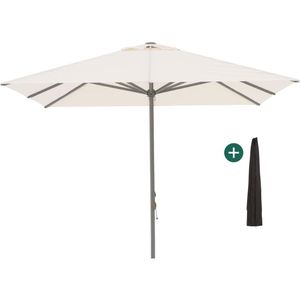 Shadowline Cuba parasol 350x350cm , Wit - Ecru ,  Aluminium  ,