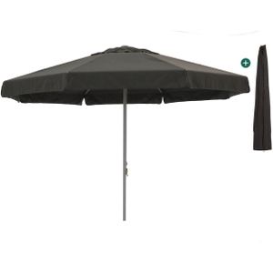 Shadowline Bonaire parasol ø 400cm , Grijs - Antraciet,Zwart ,  Aluminium  , 400cm