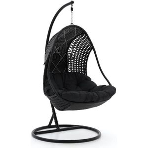 Manifesto Duno hangstoel met standaard , Grijs - Antraciet,Zwart ,  Aluminium  ,