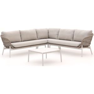 Bellagio Cupello hoek loungeset 4-delig , Wit - Ecru ,  Aluminium  , 255x255cm