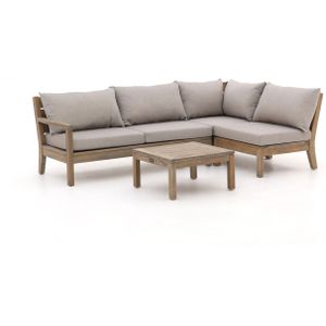 ROUGH Batang hoek loungeset 4-delig rechts , Old Teak Greywash,Taupe - Naturel - Bruin ,  hout  , 230x150cm