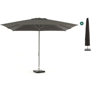 Shadowline Cuba parasol 350x350cm , Grijs - Antraciet,Zwart ,  Aluminium  , 350x350cm
