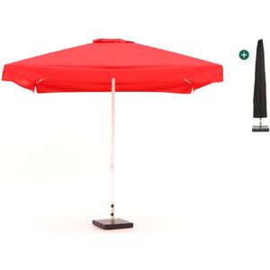 Shadowline Bonaire parasol 300x300cm , Rood ,  Aluminium  , 300x300cm